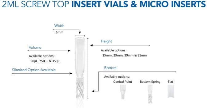 wide opening chromatography sample vials precision-formed 